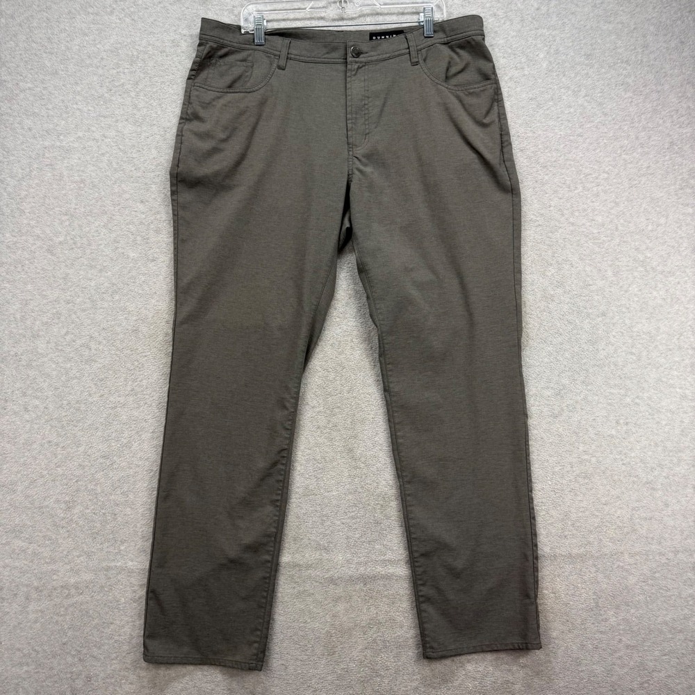 Dunning Golf Pants Men 38x32‎ Grey Everbest Stretch Performance Active Trousers